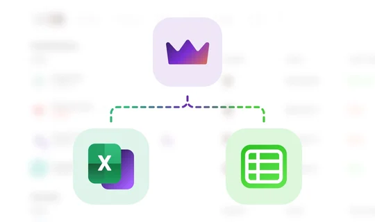 Wealthica syncs with Google Sheets or Microsoft Excel. It’s your choice!